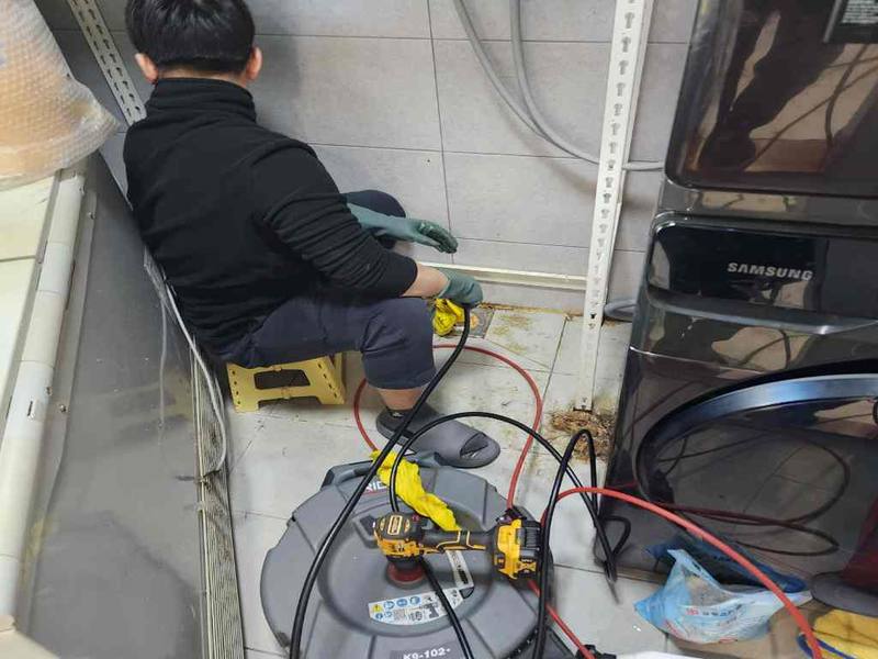 시흥 싱크대막힘 작업사례 3